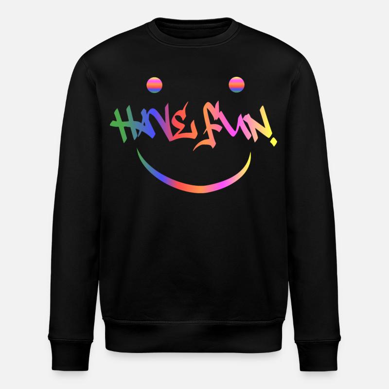 Hab Spaß - Stanley/Stella Unisex Bio-Sweatshirt ROLLER - Schwarz