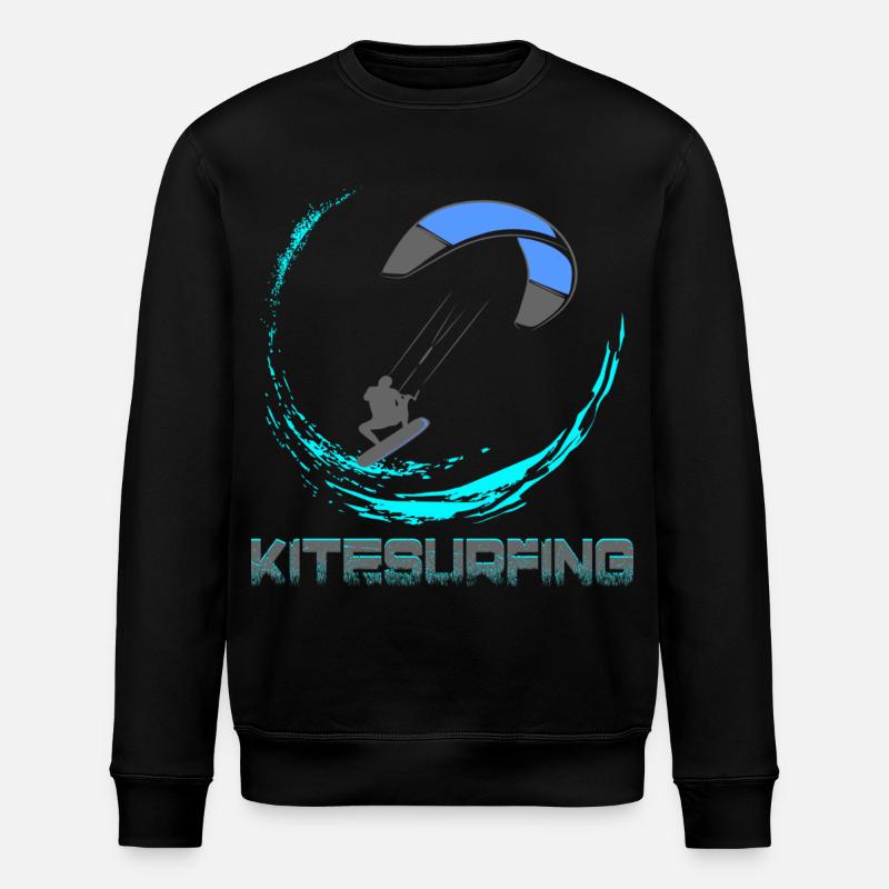 Kitesurf - Sweat bio ROLLER Stanley/Stella Unisexe - noir