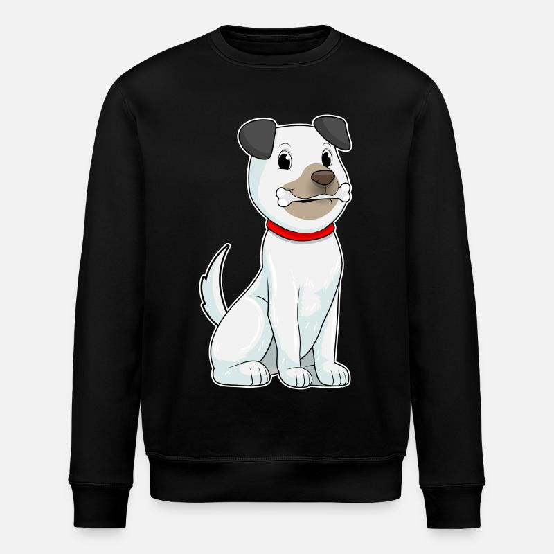 Hund Knochen - Stanley/Stella Unisex Bio-Sweatshirt ROLLER - Schwarz