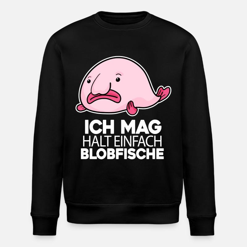Blobfisch - Stanley/Stella Unisex Bio-Sweatshirt ROLLER - Schwarz