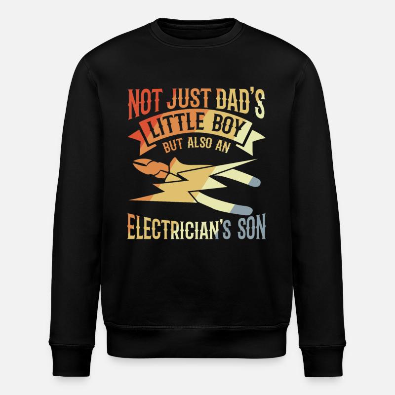 Elektriker Junge - Stanley/Stella Unisex Bio-Sweatshirt ROLLER - Schwarz
