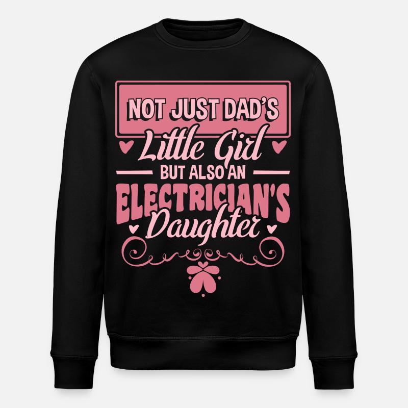 Elektriker Tochter - Stanley/Stella Unisex Bio-Sweatshirt ROLLER - Schwarz