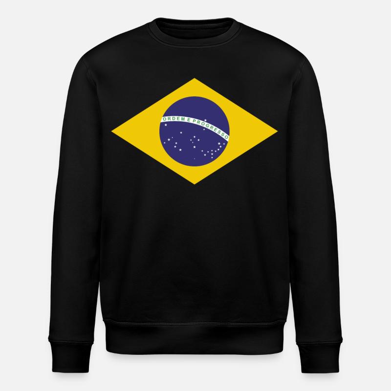 Drapeau de Brasilia - Sweat bio ROLLER Stanley/Stella Unisexe - noir