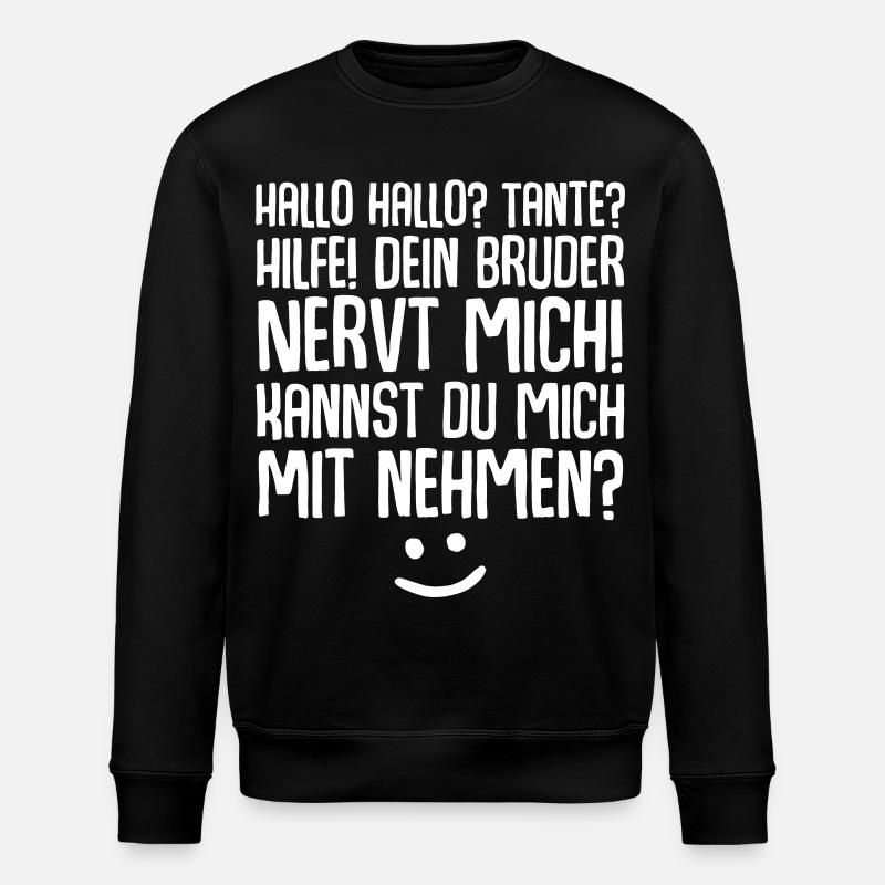 Tante Nichte Neffe - Stanley/Stella Unisex Bio-Sweatshirt ROLLER - Schwarz