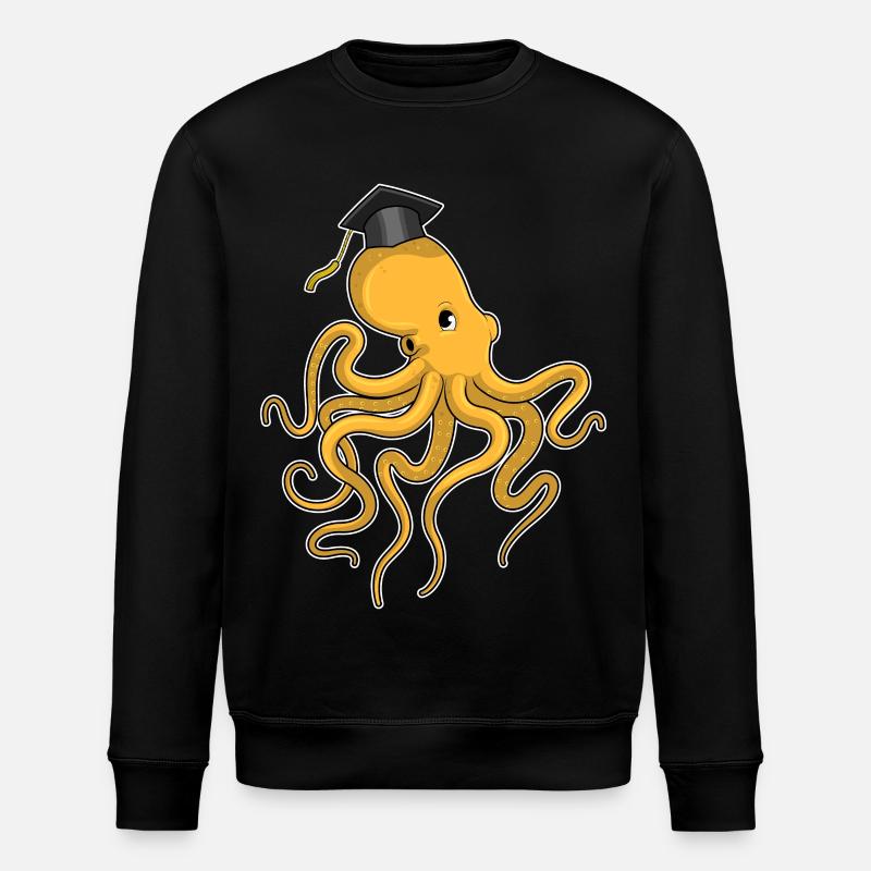 Octopus Student Diploma University - Stanley/Stella ROLLER Unisex Organic Sweatshirt - black