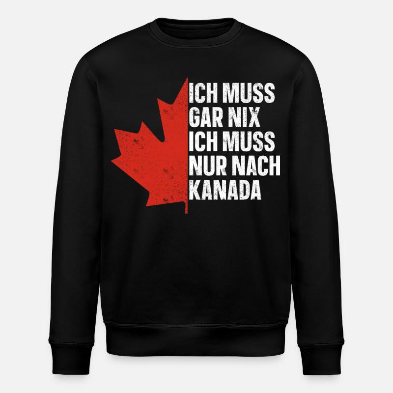 Kanada - Stanley/Stella Unisex Bio-Sweatshirt ROLLER - Schwarz