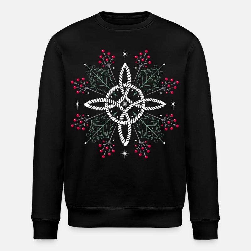 Nœud de sorcière Ilex Holly - Sweat bio ROLLER Stanley/Stella Unisexe - noir