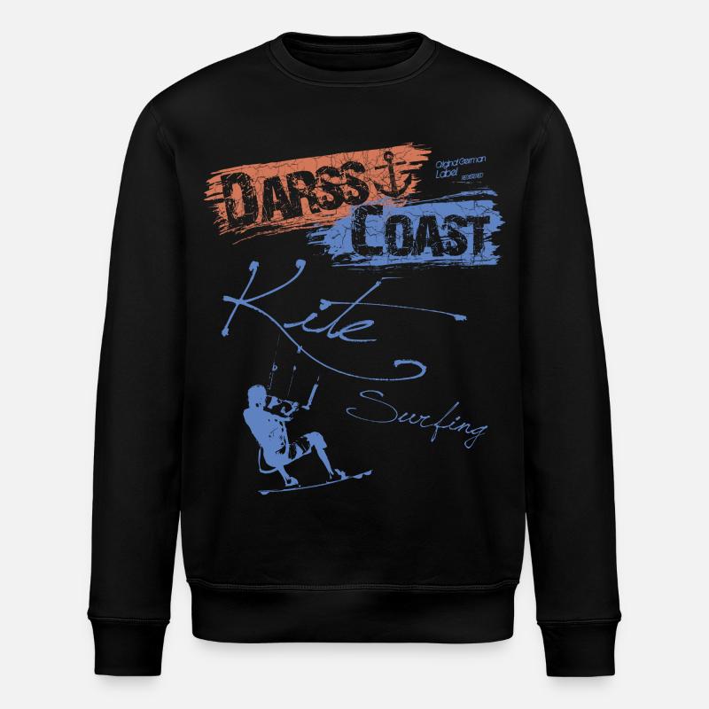 DarssCoast - Kite Surfing - Stanley/Stella Unisex Bio-Sweatshirt ROLLER - Schwarz