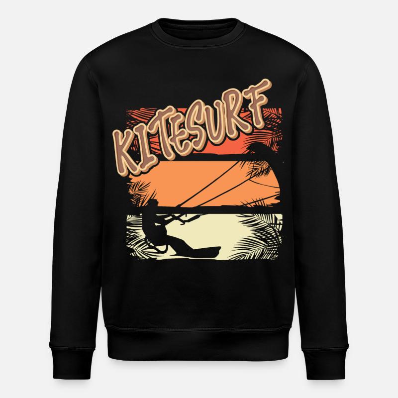 Kitesurfen Kitesurf Kitesurfer Kiteboard - Sweat bio ROLLER Stanley/Stella Unisexe - noir