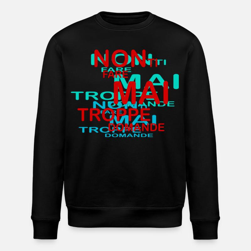 trop de questions - Sweat bio ROLLER Stanley/Stella Unisexe - noir