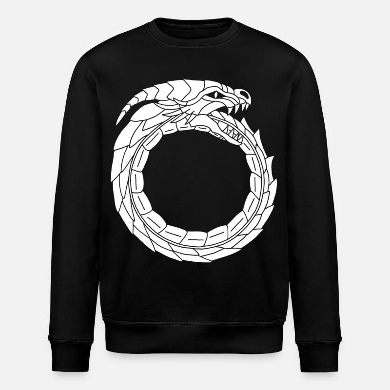 Dragon blanc dévoreur - Sweat bio ROLLER Stanley/Stella Unisexe - noir