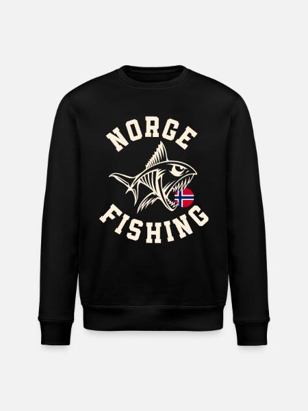 Norway Fishing Tour Fishing Angler Fishing - Stanley/Stella ROLLER Unisex Organic Sweatshirt - black