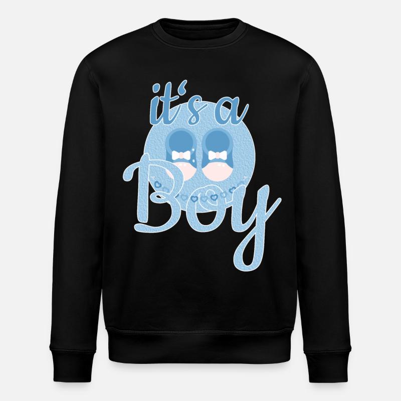 Cadeau Bébé Garçon - Sweat bio ROLLER Stanley/Stella Unisexe - noir