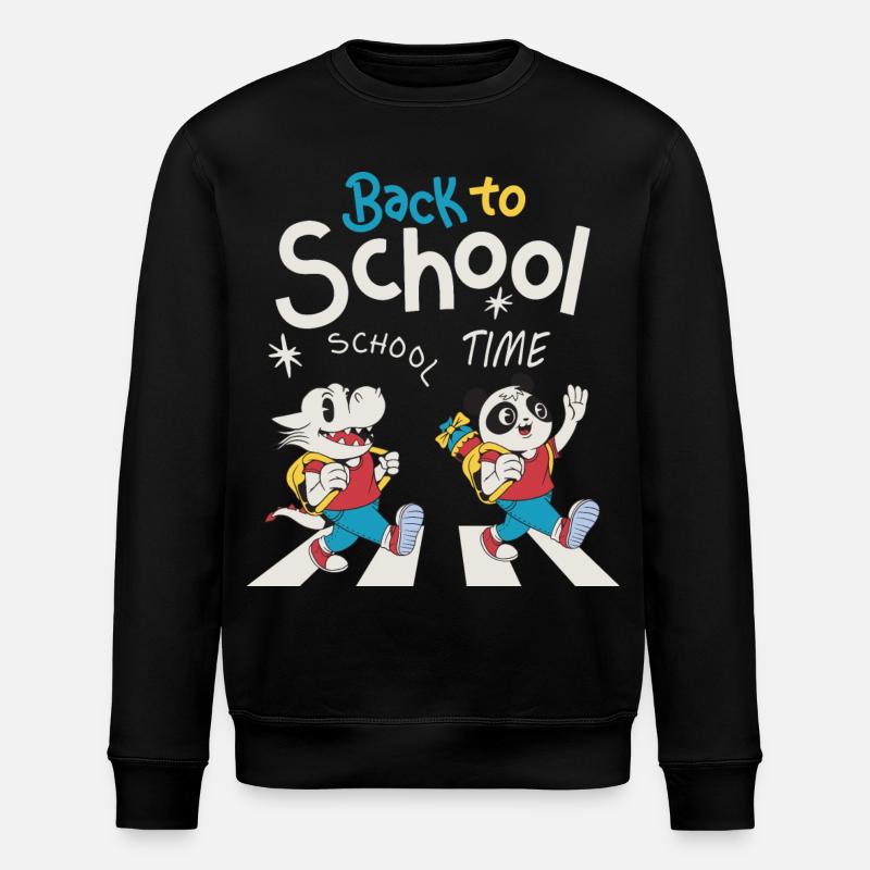 Schulanfänger - Stanley/Stella Unisex Bio-Sweatshirt ROLLER - Schwarz