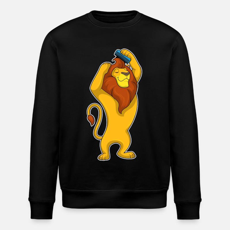 Peigne du mont Lion - Sweat bio ROLLER Stanley/Stella Unisexe - noir