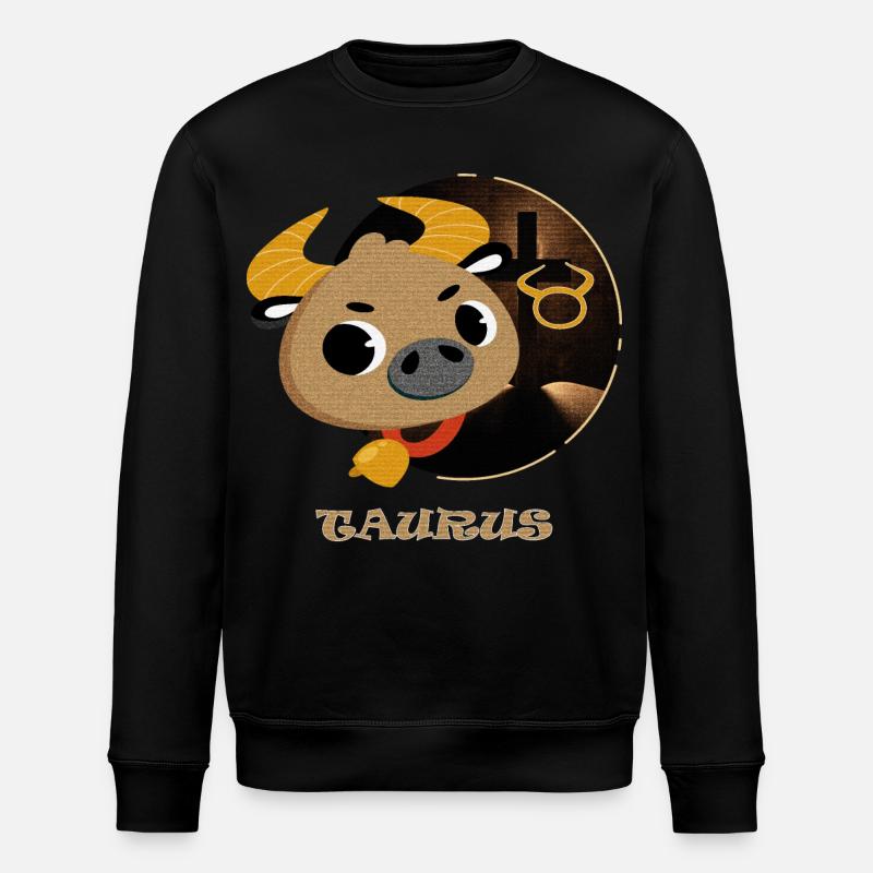 Sternzeichen Stier - Stanley/Stella Unisex Bio-Sweatshirt ROLLER - Schwarz