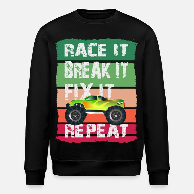 RC Model Car - Stanley/Stella ROLLER Unisex Organic Sweatshirt - black