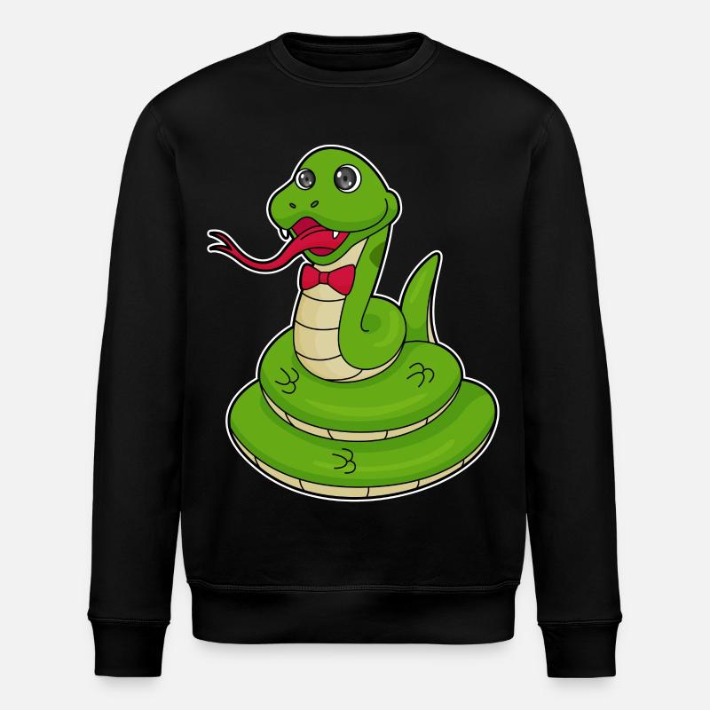 Serpent avec boucle - Sweat bio ROLLER Stanley/Stella Unisexe - noir