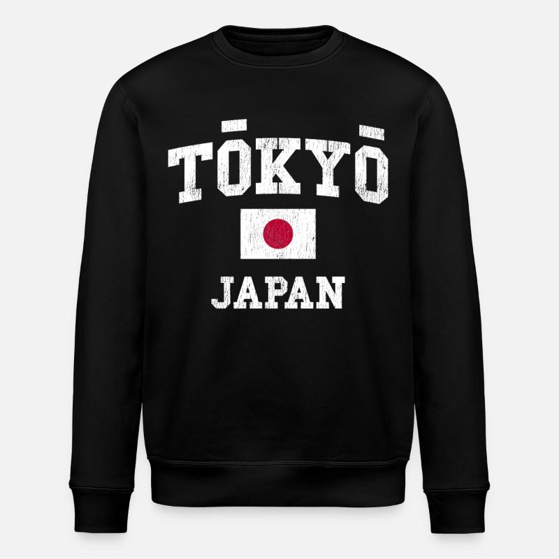 Logo rétro Tokyo Japon - Sweat bio ROLLER Stanley/Stella Unisexe - noir