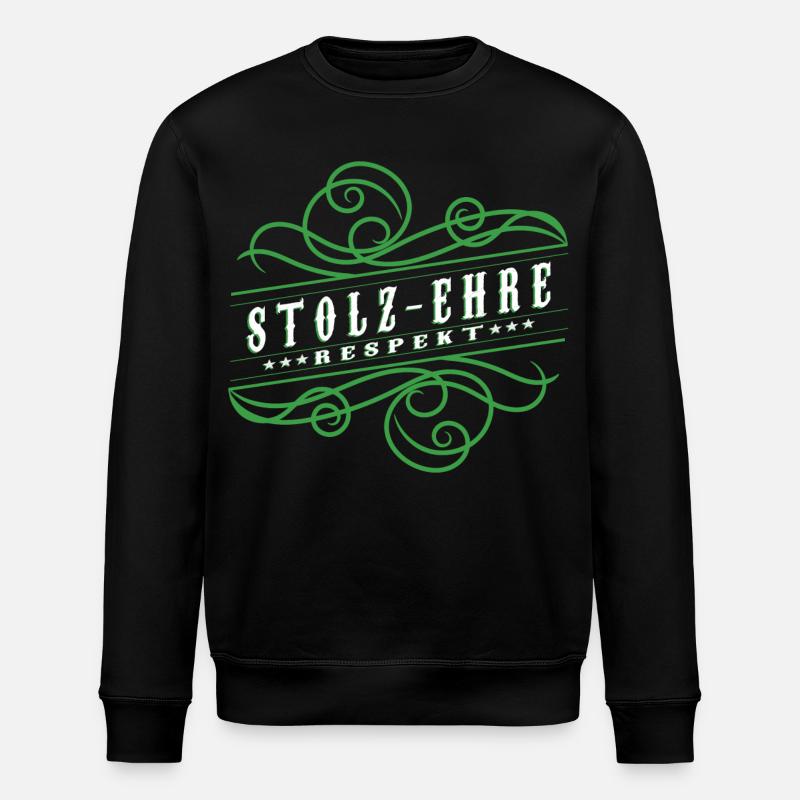 Stolz,Ehre,Respekt, - Stanley/Stella Unisex Bio-Sweatshirt ROLLER - Schwarz