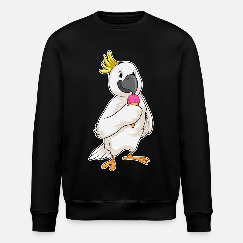 Papagei Waffeleis - Stanley/Stella ROLLER Unisex Organic Sweatshirt - black