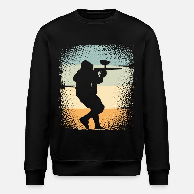 Paintball - Stanley/Stella Unisex Bio-Sweatshirt ROLLER - Schwarz