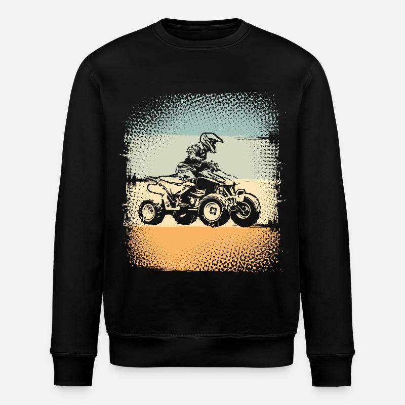 Quad ATV Offroad Quad Riders - Stanley/Stella ROLLER Unisex Organic Sweatshirt - black