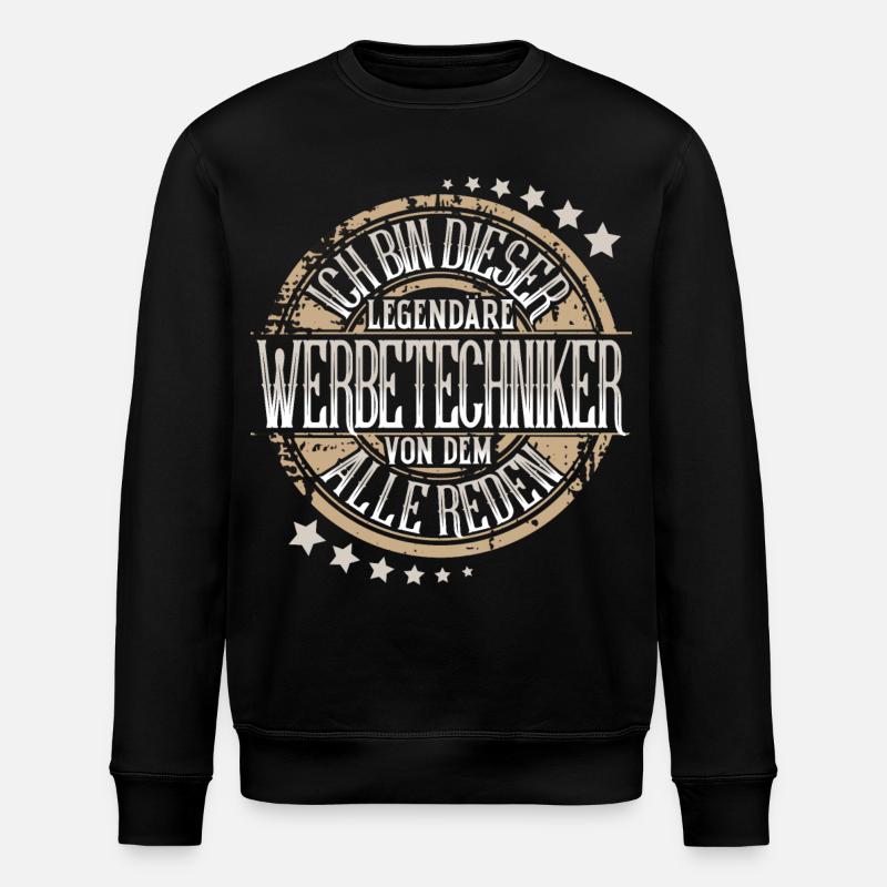 Werbetechniker - Stanley/Stella Unisex Bio-Sweatshirt ROLLER - Schwarz