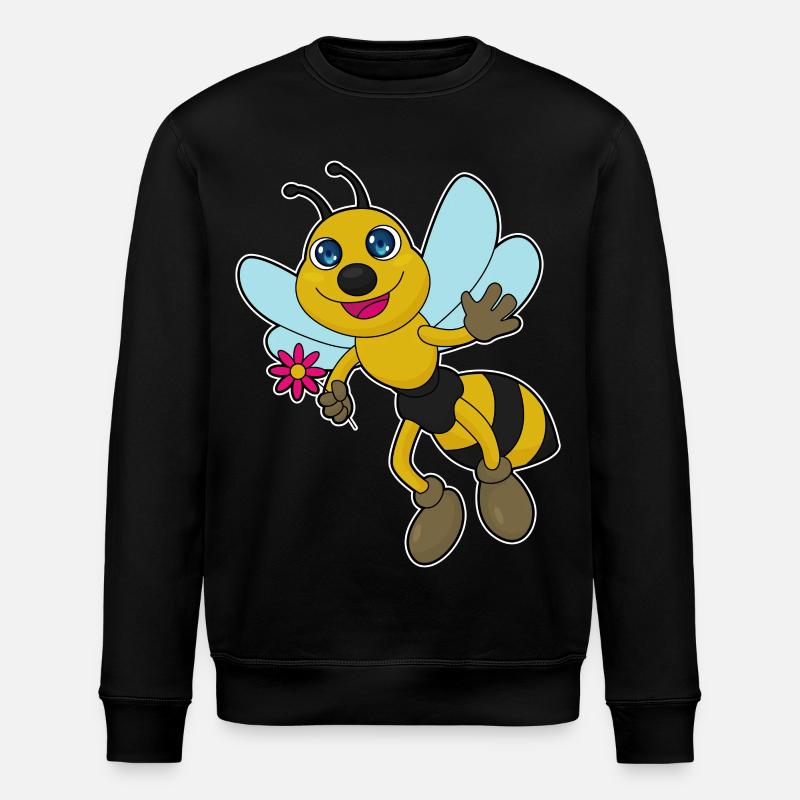Biene Blume - Stanley/Stella Unisex Bio-Sweatshirt ROLLER - Schwarz