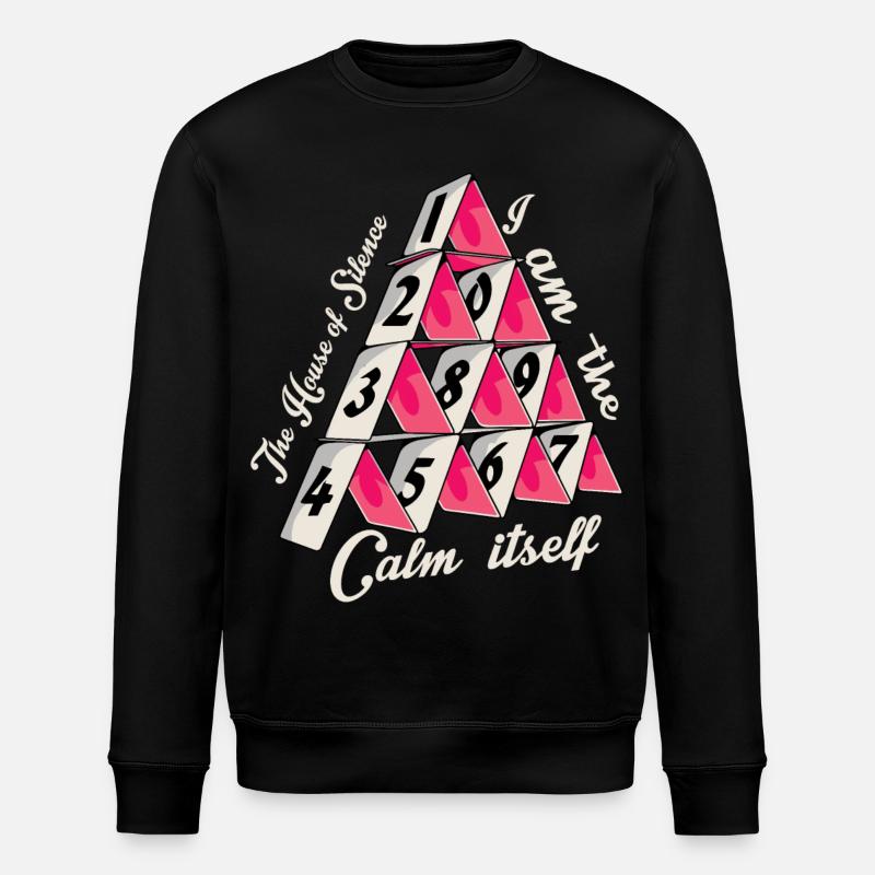 Das Kartenhaus der Stille - Stanley/Stella Unisex Bio-Sweatshirt ROLLER - Schwarz