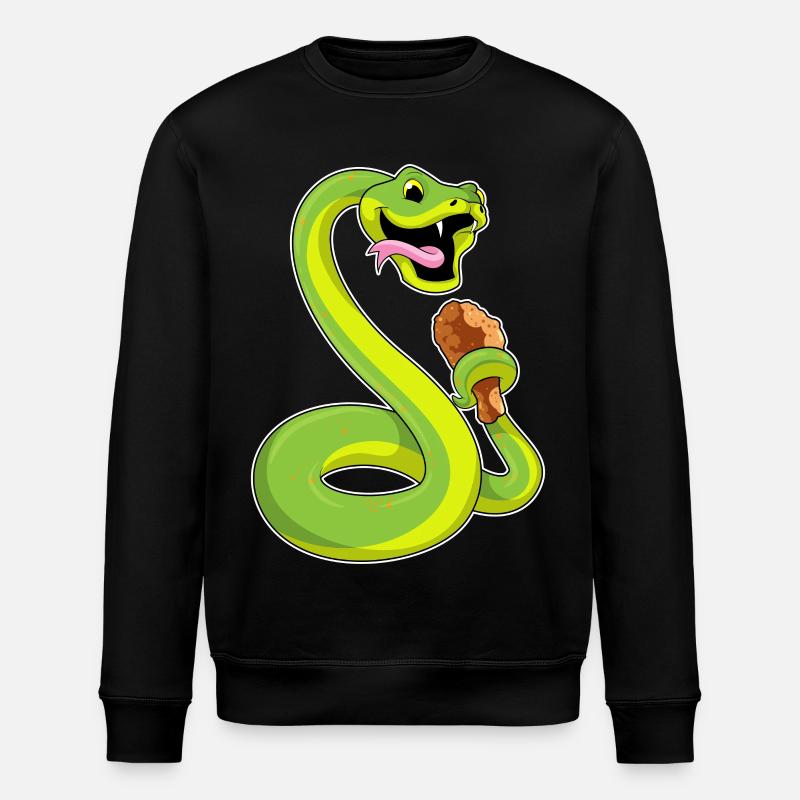 Serpent au poulet - Sweat bio ROLLER Stanley/Stella Unisexe - noir