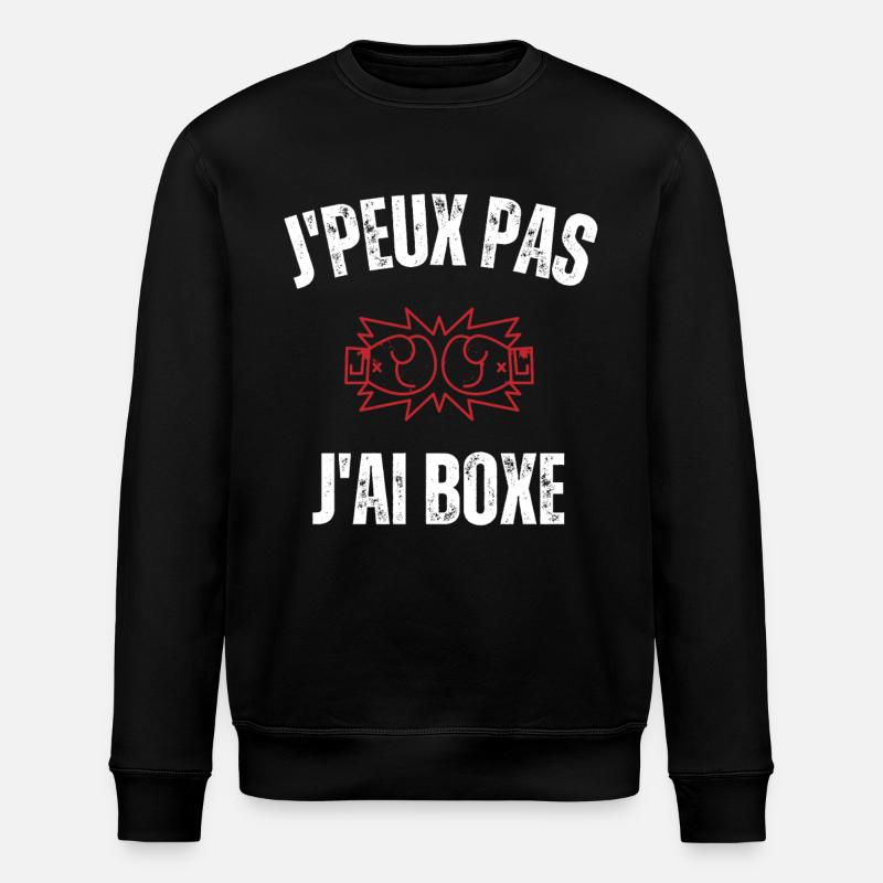 Je peux pas j'ai boxe - Sweat bio ROLLER Stanley/Stella Unisexe - noir