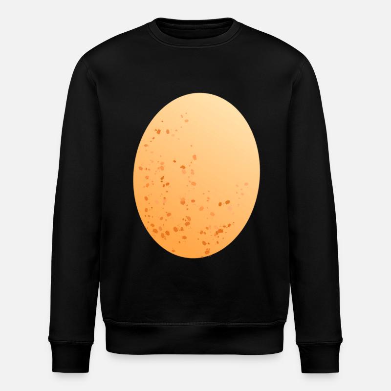 Ei Hühnerei - Stanley/Stella Unisex Bio-Sweatshirt ROLLER - Schwarz