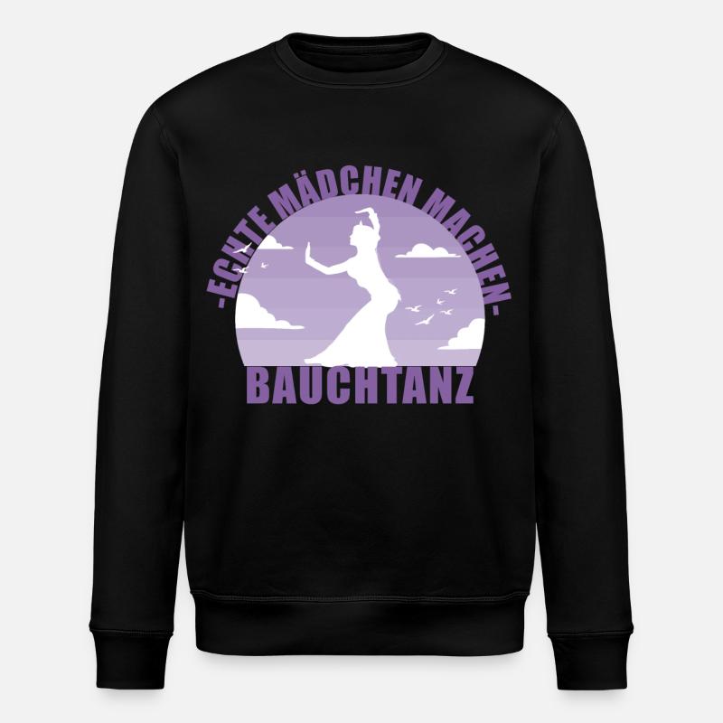 Bauchtänzerin . Echte Mädchen machen Bauchtanz - Stanley/Stella Unisex Bio-Sweatshirt ROLLER - Schwarz