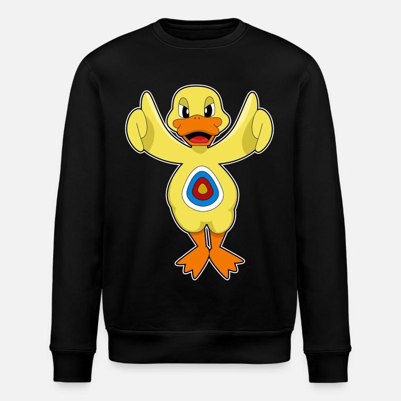 Cible de fléchettes canard - Sweat bio ROLLER Stanley/Stella Unisexe - noir
