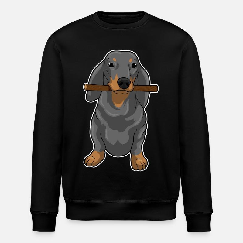 Dackel Stock - Stanley/Stella Unisex Bio-Sweatshirt ROLLER - Schwarz