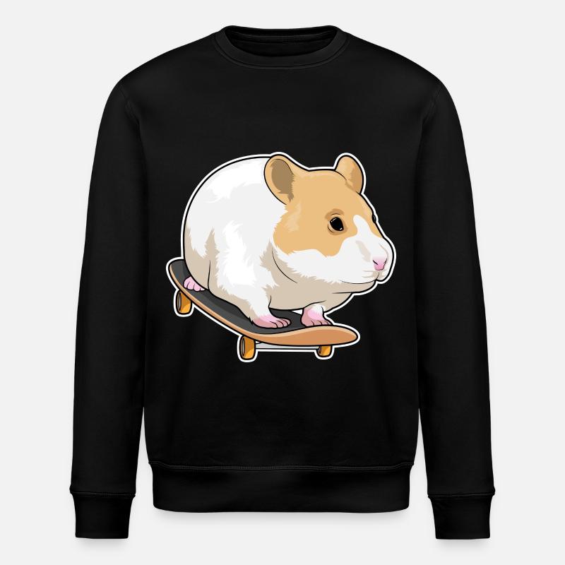 Hamster Skater Skateboard - Sweat bio ROLLER Stanley/Stella Unisexe - noir