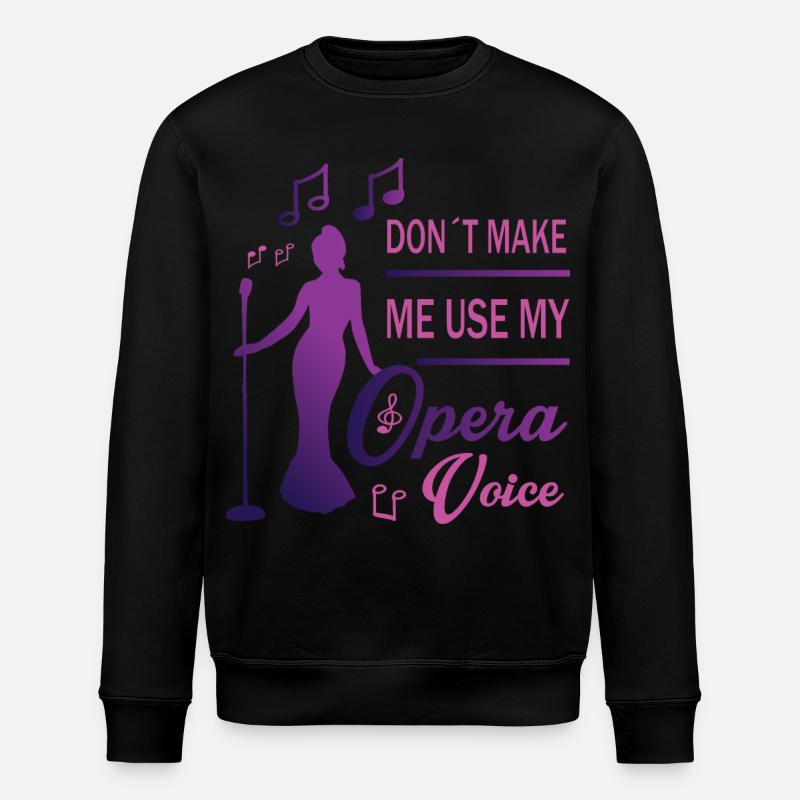Loud voice - Stanley/Stella ROLLER Unisex Organic Sweatshirt - black