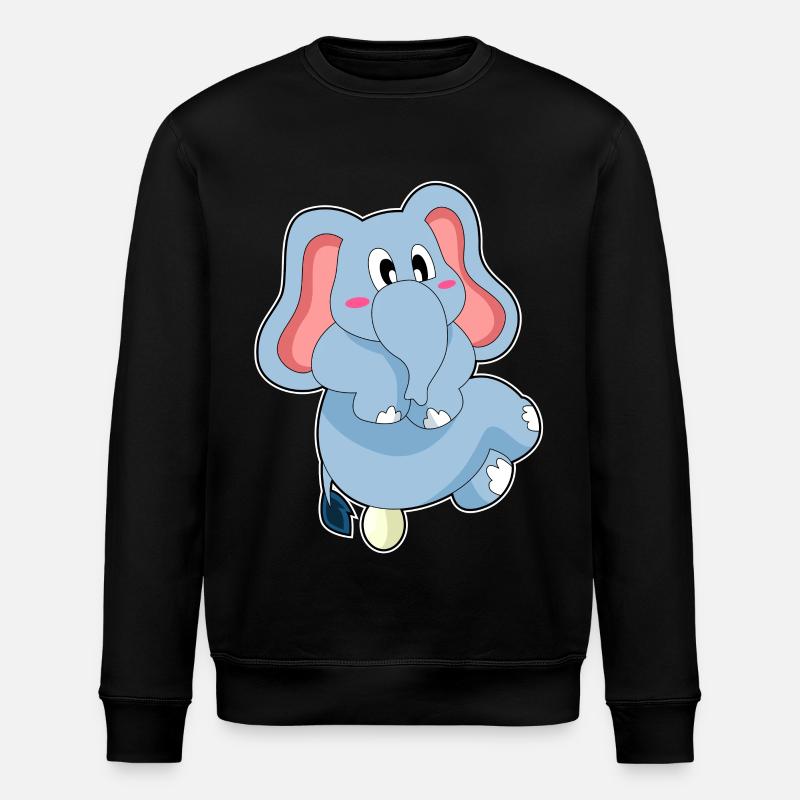 Elefant Ei - Stanley/Stella Unisex Bio-Sweatshirt ROLLER - Schwarz
