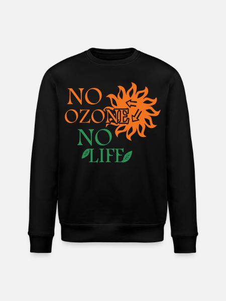 No ozone No life - Stanley/Stella ROLLER Unisex Organic Sweatshirt - black