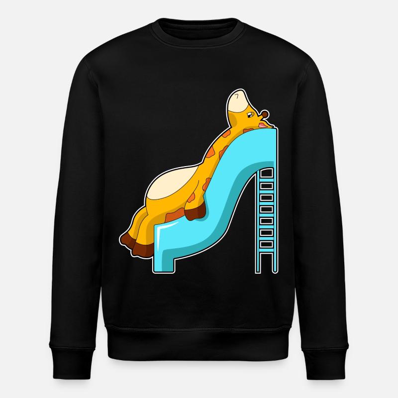Toboggan girafe - Sweat bio ROLLER Stanley/Stella Unisexe - noir