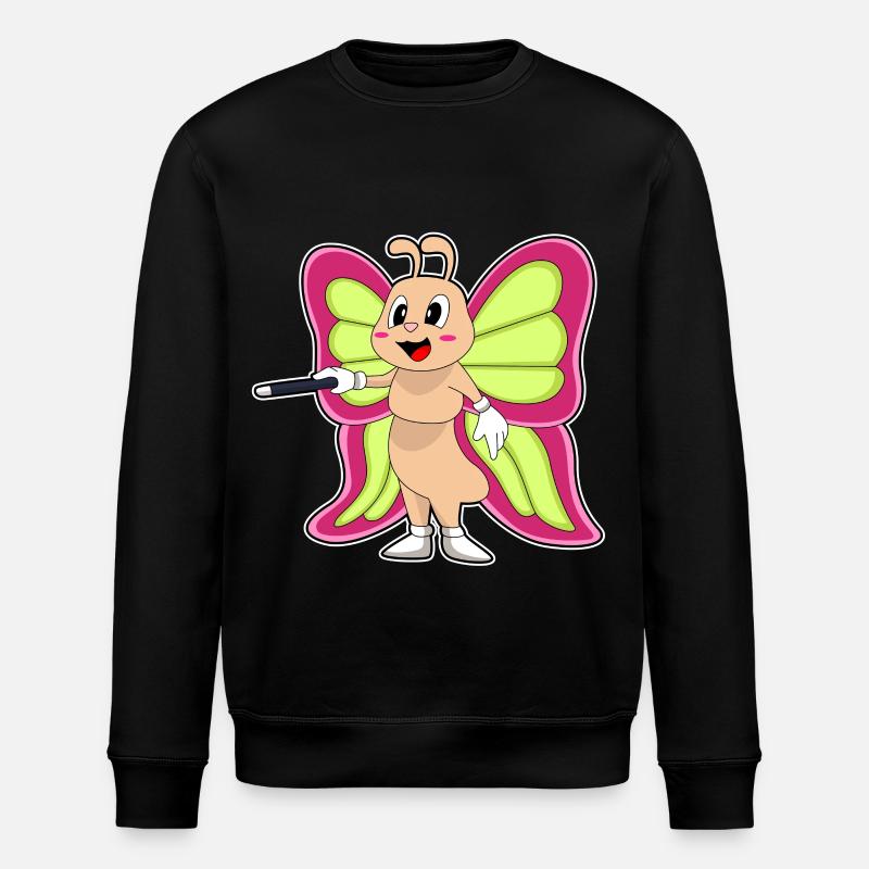 Butterfly Wizard Wand - Stanley/Stella ROLLER Unisex Organic Sweatshirt - black
