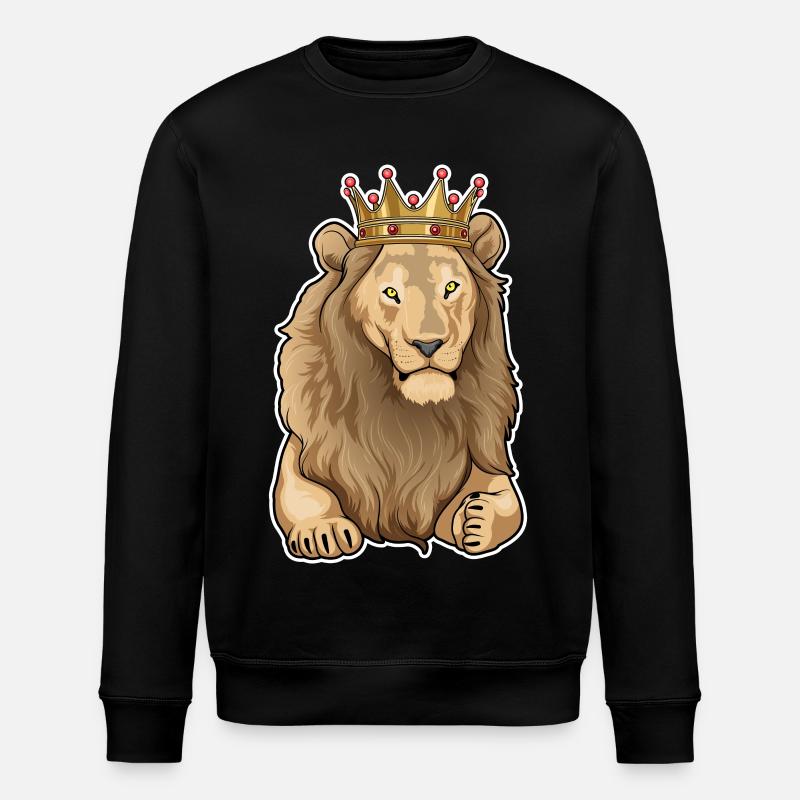 Löwe Krone - Stanley/Stella Unisex Bio-Sweatshirt ROLLER - Schwarz