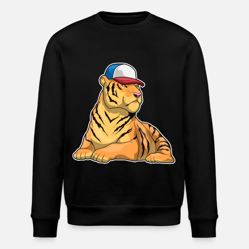 Tiger Cap - Stanley/Stella Unisex Bio-Sweatshirt ROLLER - Schwarz