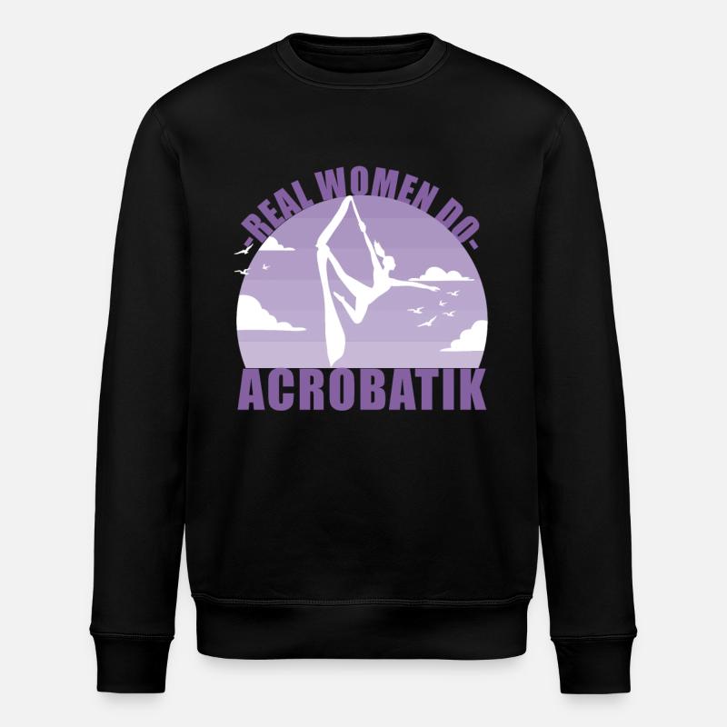 Akrobatik Luftakrobatik Acrobatik Sport Geschenk - Stanley/Stella Unisex Bio-Sweatshirt ROLLER - Schwarz