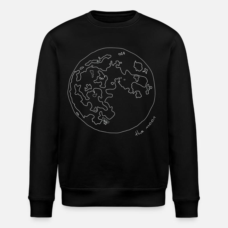 Der Mond - Stanley/Stella Unisex Bio-Sweatshirt ROLLER - Schwarz