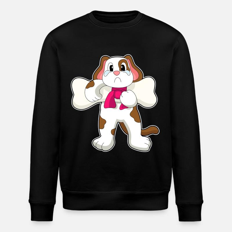 Hund Knochen Krafttraining - Stanley/Stella Unisex Bio-Sweatshirt ROLLER - Schwarz