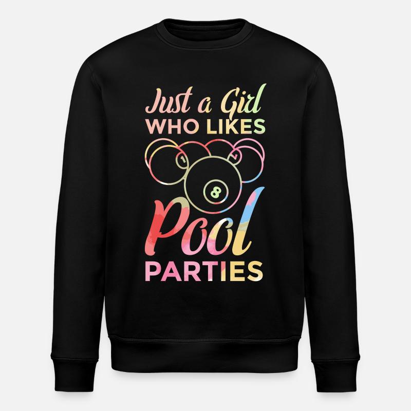 Poolbillard Mädchen - Stanley/Stella Unisex Bio-Sweatshirt ROLLER - Schwarz