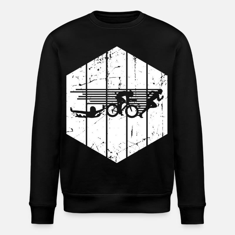 Compétition de triathlon - Sweat bio ROLLER Stanley/Stella Unisexe - noir