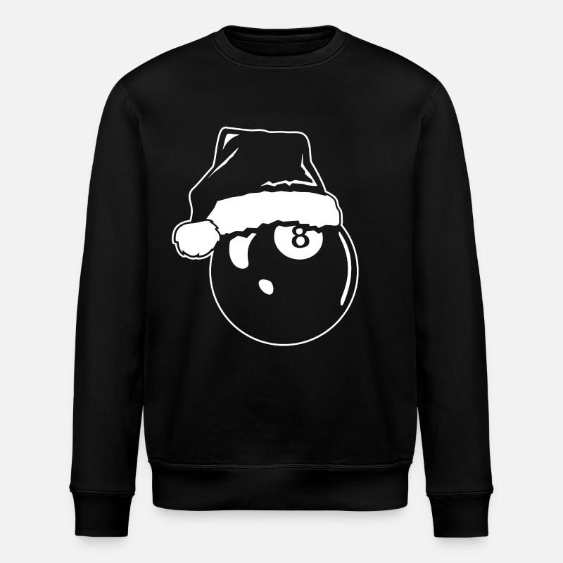 Weihnachten Pool Ball - Stanley/Stella Unisex Bio-Sweatshirt ROLLER - Schwarz